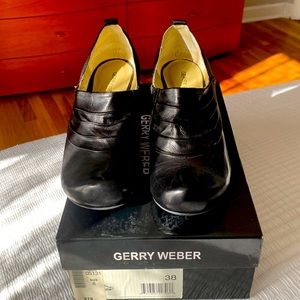 Garry Weber beautiful Scarlett leather shoes, black, size 38(8)